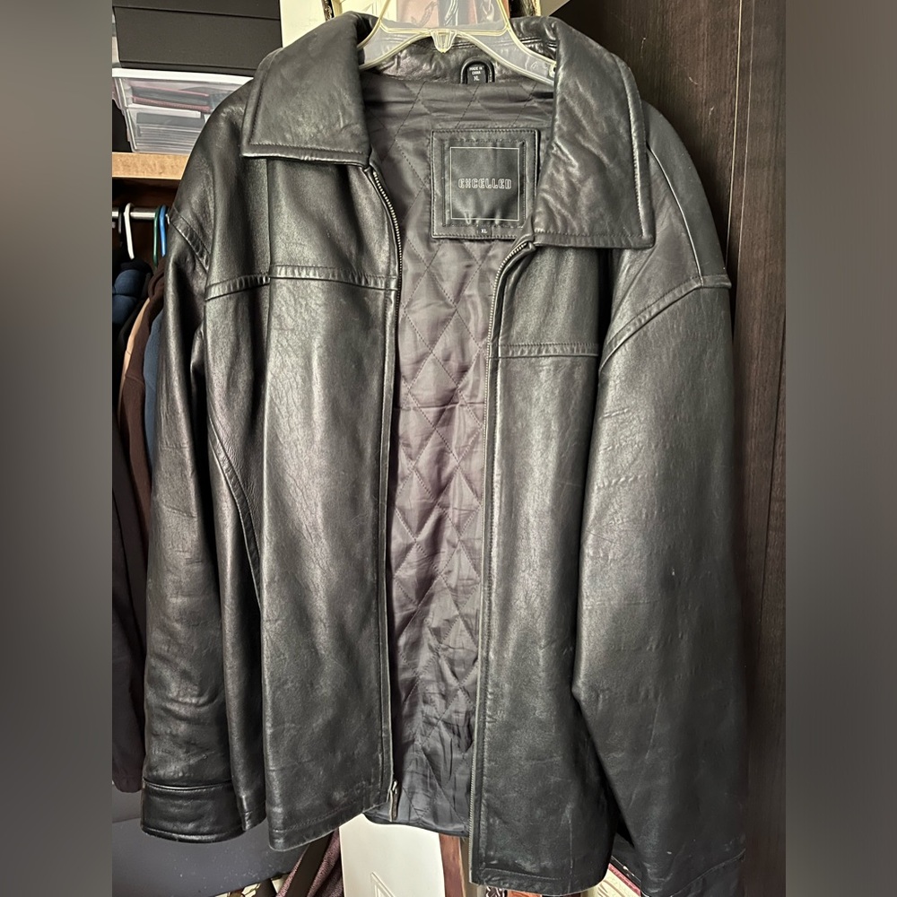 Men’s EXCELLED Leather Jacket XL